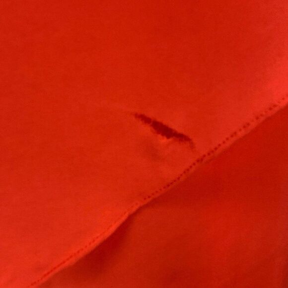 BCBGMaxAzria Rainer Poinsettia High Low Dress Red M Damaged - Picture 13 of 14